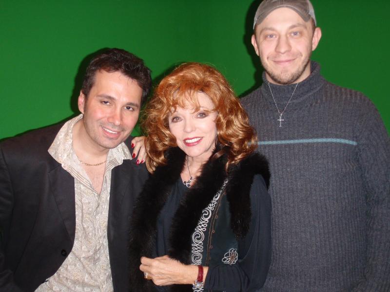 Charles Casillo, Joan Collins and Matt Pellowski (Director)