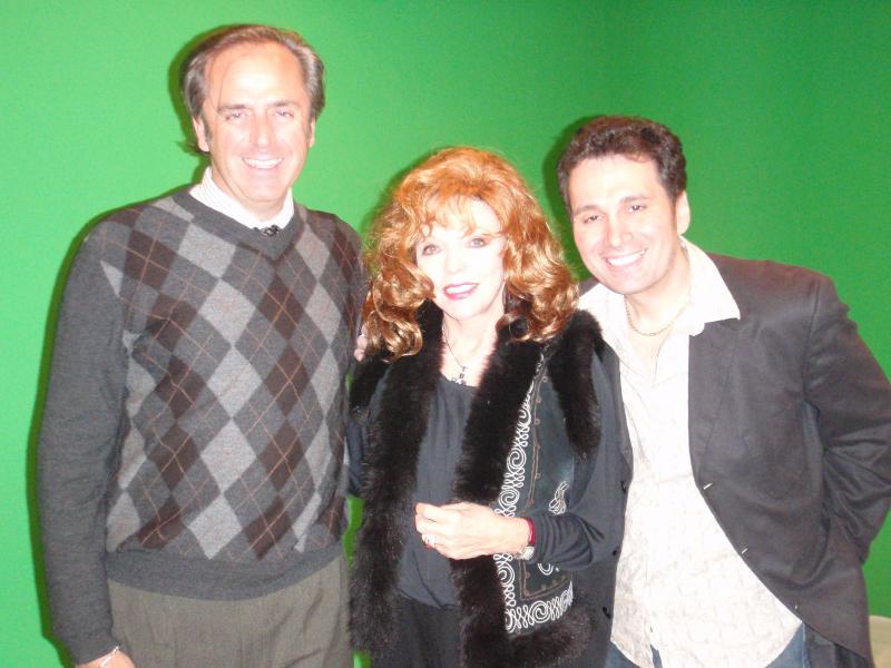 Kelvin Dale (Executive Producer), Joan Collins and Charles Casillo